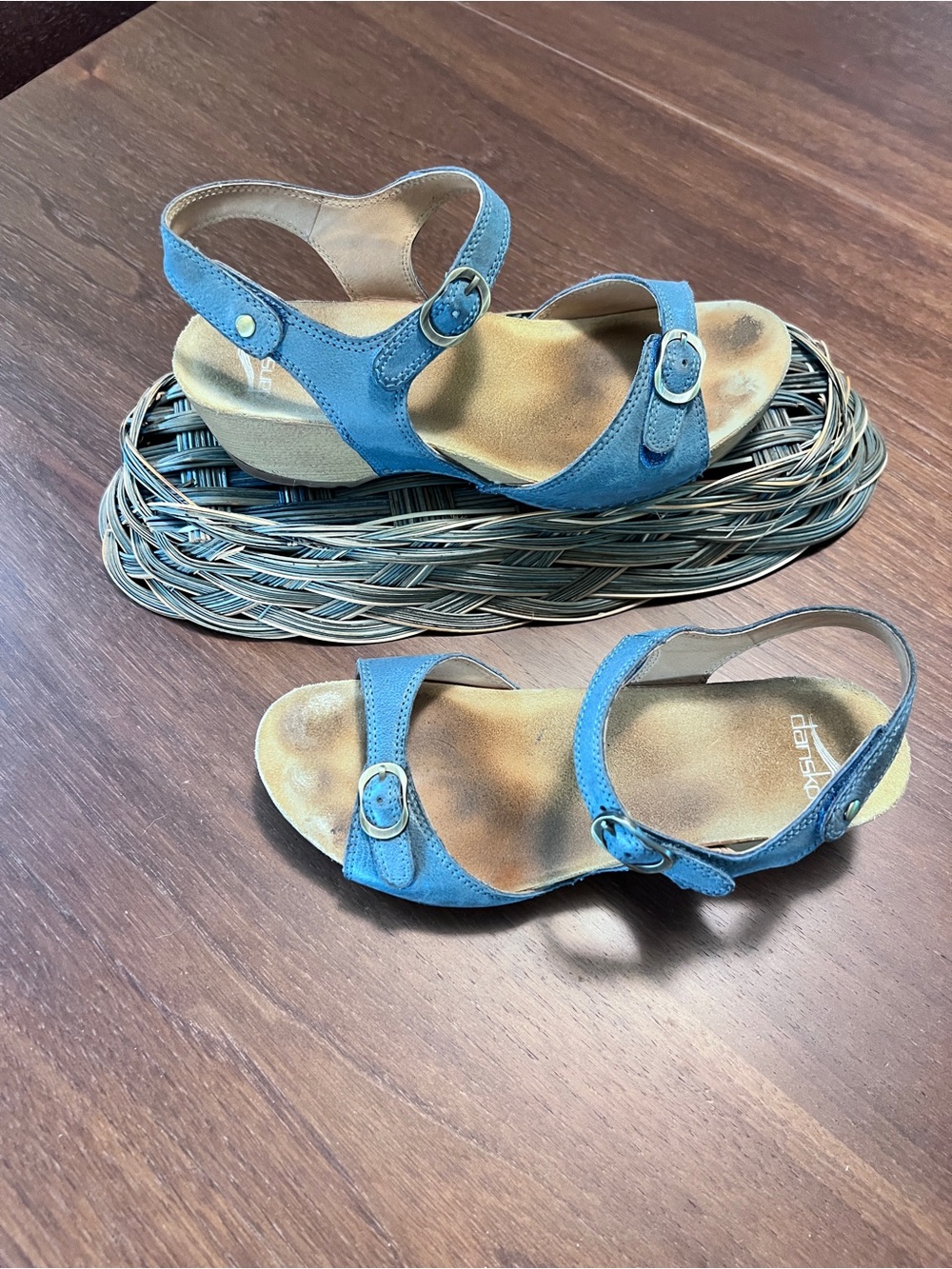 Dansko Tricia  Wedge Sandals Blue